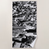 Von Manhattan zum Himmel Strandtuch (Vorderseite)