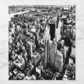 Von Manhattan zum Himmel Weinetikett (Einzelnes Label)