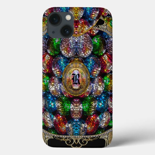 Von Marchinton Hübsch Monogram Case-Mate iPhone Hülle (Rückseite)