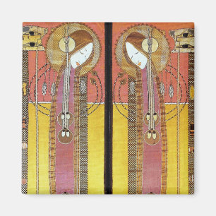 Von Margaret Macdonald bestickte Panels Magnet