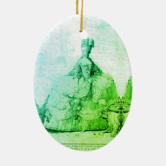 Von Marie-Antoinette Marie-Antoinette-Shabby Chic Keramik Ornament (Hinten)