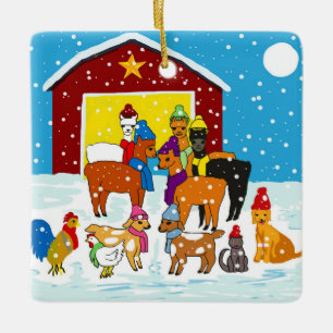 Von Marvin bis Mitten Weihnachtsfeiertag Keramikornament
