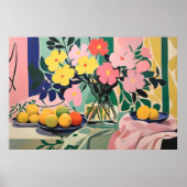 Von Matisse Inspiriert, lebendige Blume Poster (Vorne)