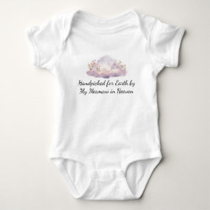 Von Meemaw im Himmel für die Erde Auserwählt Geden Baby Strampler