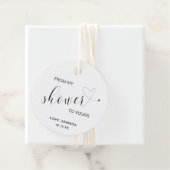 Von meinem Duschherz Elegantes Niedliches Brautpar Geschenkanhänger (Beispiel)