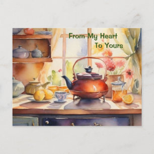 Von meinem Herzen schöne Zuhause Holiday Card Feiertagspostkarte