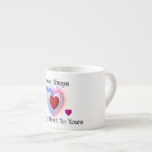 Von meinem Herzen zu deiner Ausdrucks-Tasse Espressotasse (Vorderseite Rechts)