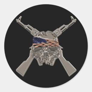 Von meinem kalten toten Finger-Metall Runder Aufkleber