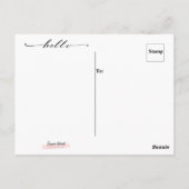 Von meinem Nacken des Waldes zu deiner Postkarte (Rückseite)