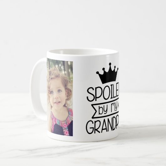 Von meinem Opa verwöhnt Kaffeetasse (Vorderseite Links)