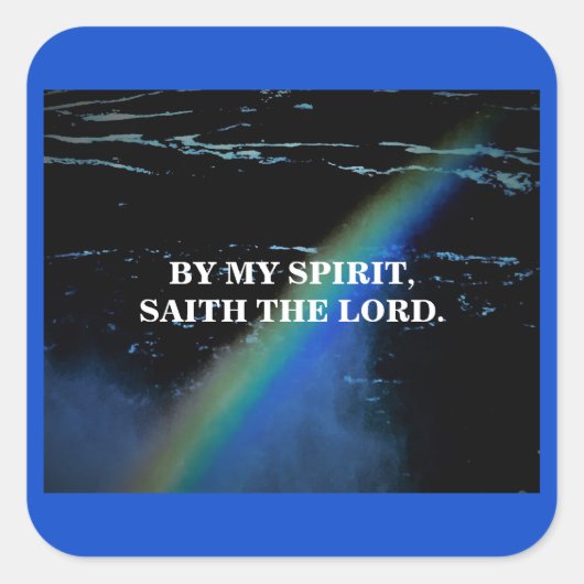 VON MEINEM SPIRIT QUADRATISCHER AUFKLEBER (Vorderseite)