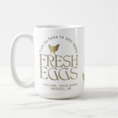 VON MEINEN HÄNDEN ZU IHREM TISCH-Hühnereier Kaffeetasse (Links)