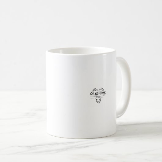 Von meinen Verantwortlichkeiten gehostet 11 oz Tas Kaffeetasse (VorderseiteRechts)