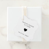 Von meiner Dusche zu deinem modernen Brautparty Geschenkanhänger (Beispiel)