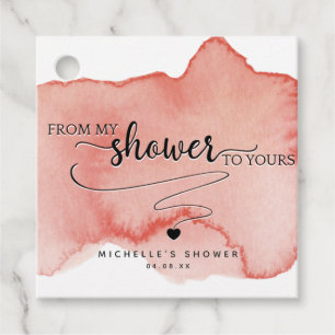 Von meiner Dusche zu deiner, Blush, Rose Gold Geschenkanhänger
