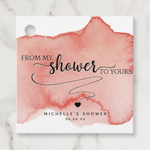 Von meiner Dusche zu deiner, Blush, Rose Gold Geschenkanhänger