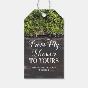 Von meiner Dusche zu Deiner - Brautdusche Geschenkanhänger