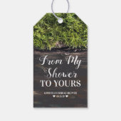 Von meiner Dusche zu deiner - Brautparty Geschenkanhänger (Rückseite)