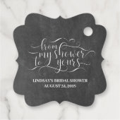 Von meiner Dusche zu deiner Geschenkanhänger (Rückseite)