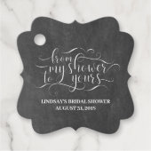 Von meiner Dusche zu deiner Geschenkanhänger (Vorderseite)