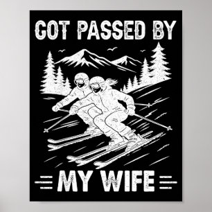 Von meiner Frau überfahren lustiger Ehemann Cooles Poster