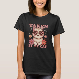 Von meiner Katze entführt Retro 70er Lustiges Vale T-Shirt