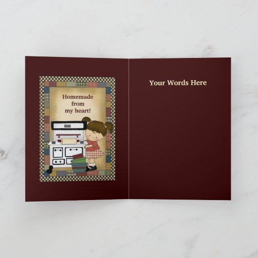 Von meiner Kochkarte Karte (Innenseite)