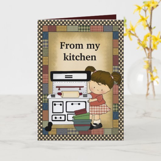 Von meiner Kochkarte Karte (Gelbe Blume)