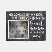Von meiner Seite nicht mehr, Dog Memorial - Benutz Fleecedecke (Vorderseite (Horizontal))