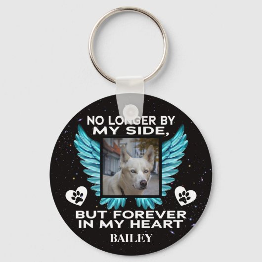 Von meiner Seite nicht mehr, Dog Memorial - Benutz Schlüsselanhänger (Vorderseite)