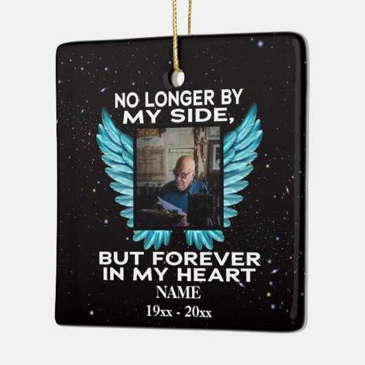 Von meiner Seite nicht mehr, Foto-Gedenkstätte zu  Keramikornament (Links)