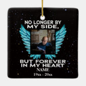 Von meiner Seite nicht mehr, Foto-Gedenkstätte zu Keramikornament (Rückseite)