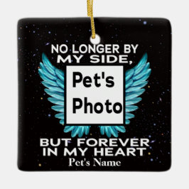 Von meiner Seite nicht mehr, Pet-Memorial - Benutz Keramikornament