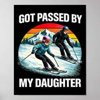 Von meiner Tochter beim Skifahren/Snowboarden über Poster