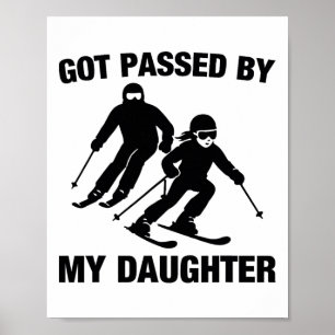 Von meiner Tochter getreten Lustige Skifamilie _1 Poster