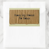 Von meiner Zuhause zu Ihrem Aufkleber (Tasche)