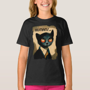Von Menschen gelangweilte Katze Art des Cat Love T-Shirt