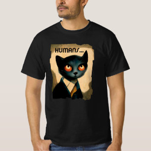 Von Menschen gelangweilte Katze   Art für Cat Love T-Shirt