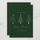 🎄 von Merry Christmas Greeting Card 🎄 Einladung (Vorne/Hinten)