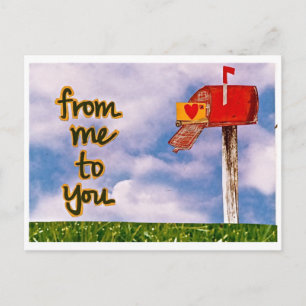 von mir zu dir postkarte