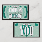 Von mir zu Ihnen - ein Umarmungs-Kupon Rabattkarte (Vorne/Hinten)