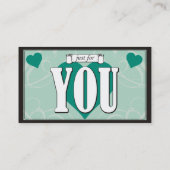 Von mir zu Ihnen - ein Umarmungs-Kupon Rabattkarte (Rückseite)