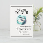 VON MIR ZU OUI | BRAUTPARTY EINLADUNG (Stehend Vorderseite)