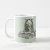 Von Mises auf Papiergeld Kaffeetasse (Links)
