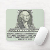 Von Mises auf Papiergeld Mousepad (Mit Mouse)