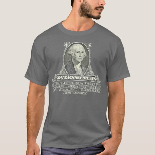 Von Mises auf Papiergeld T-Shirt (Vorderseite)