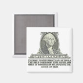 Von Mises über Papiergeld Magnet (Vorderseite/Rückseite)
