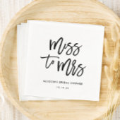 Von Miss zu Brautparty Napkins Serviette