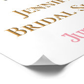 Von Miss zu Mrs. Brautparty Adventure Foto Poster (Ecke)