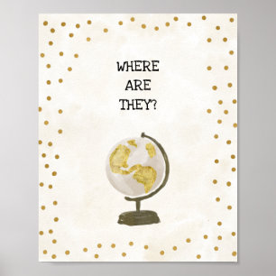 Von Miss zu Mrs Brautparty-Schild Poster